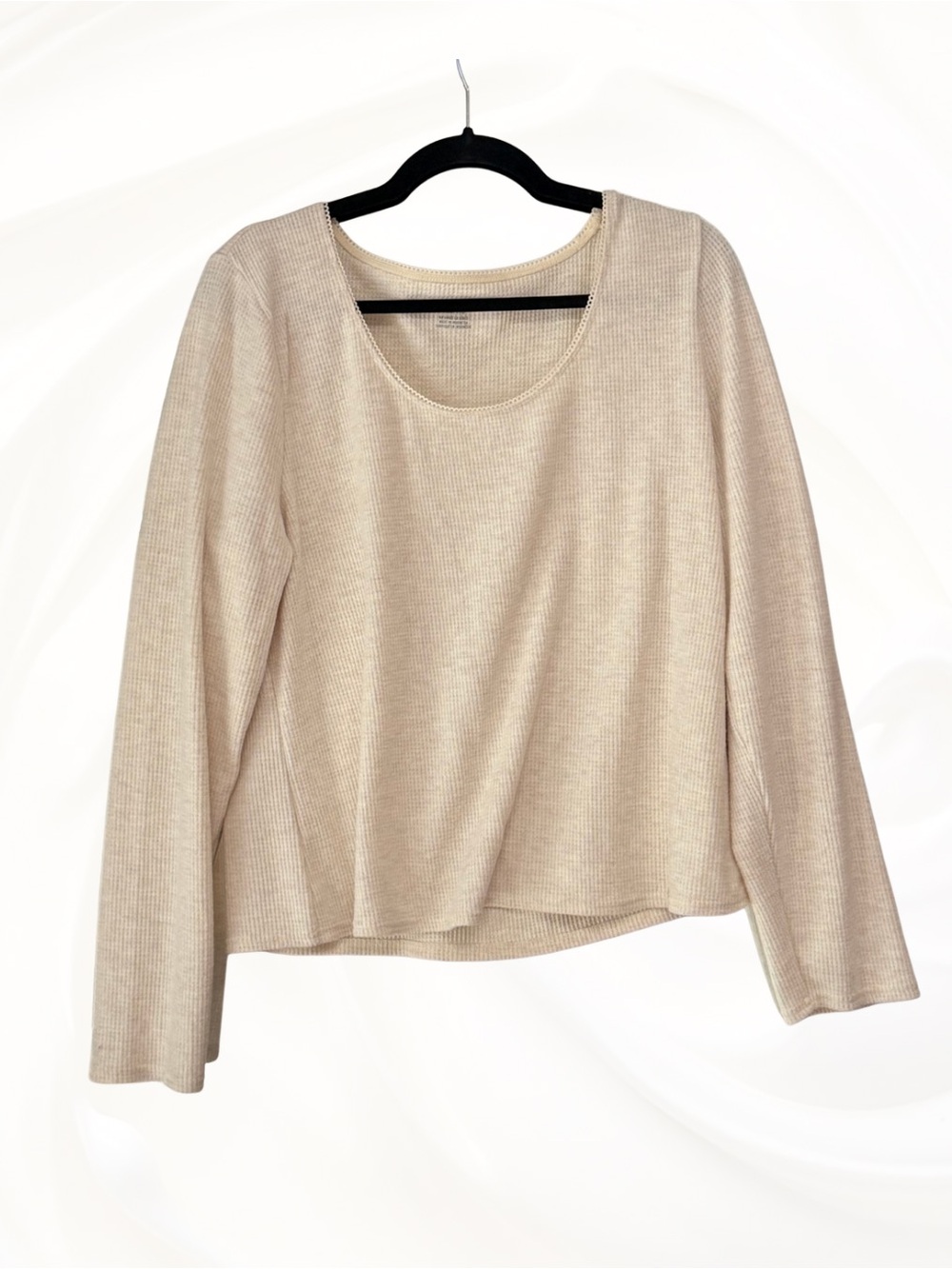 LIKE NEW! Aerie ribbed waffle knit long sleeve top XXL
